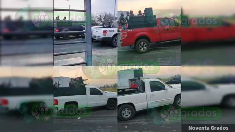 Pura Gente Del Mencho” 100 Sicarios Del Cjng Y 15 Camionetas Algunas Blindadas Recorren El 4184