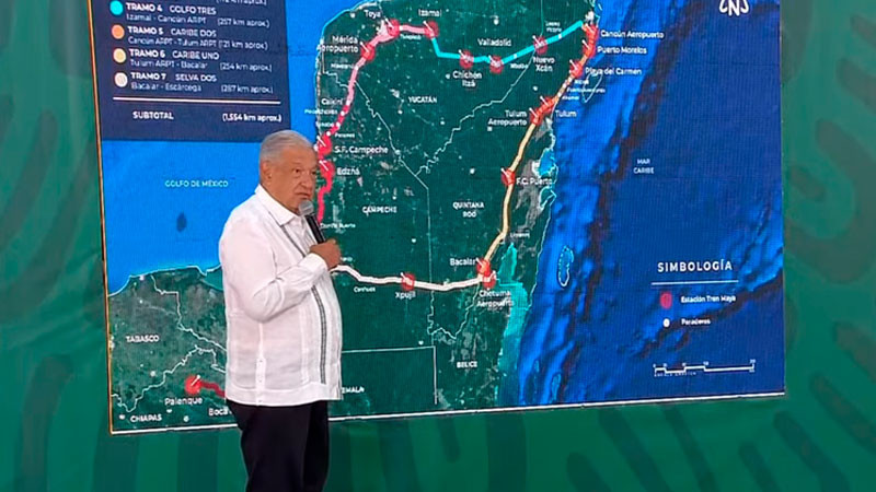 AMLO insiste en que Tren Maya no afectará ningún cenote o río