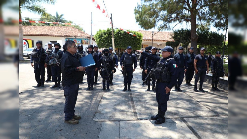 Nombraron nuevos directores de Seguridad Municipal en Tingüindín y Tocumbo