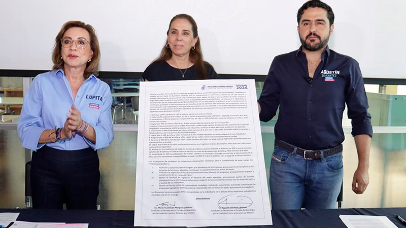 Firman Candidatos Al Senado Por PAN Pacto Por La Primera Infancia