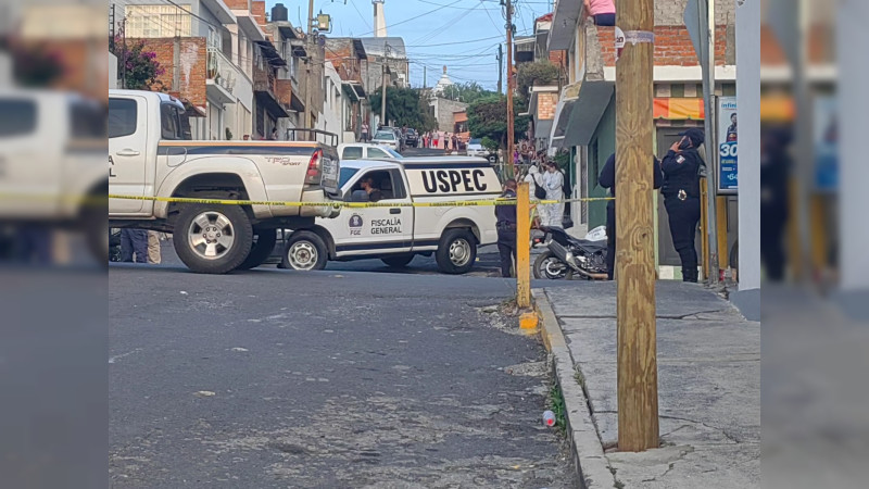 Ultiman a tiros a un hombre en Morelia Michoacán