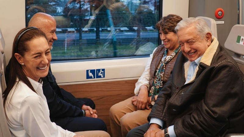 AMLO y Claudia Sheinbaum inauguran estación Santa Fe del Tren