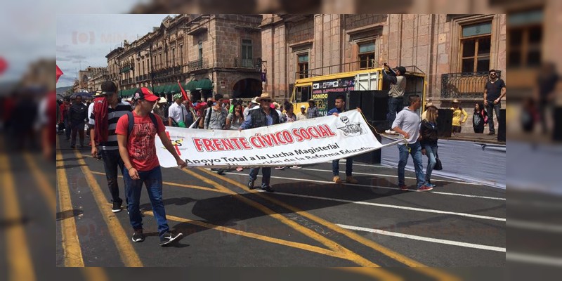 Se vence el plazo Frente Cívico Social de Michoacán realizará marcha