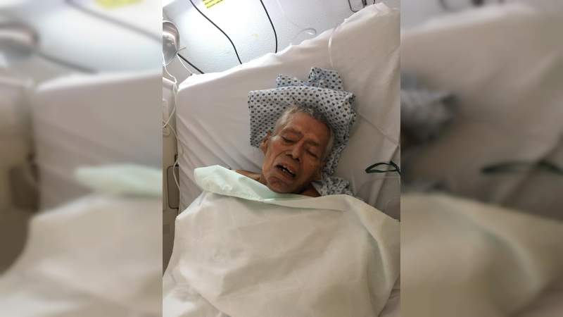 Grave y en calidad de desconocido, un abuelito internado en el hospital general de Uruapan 