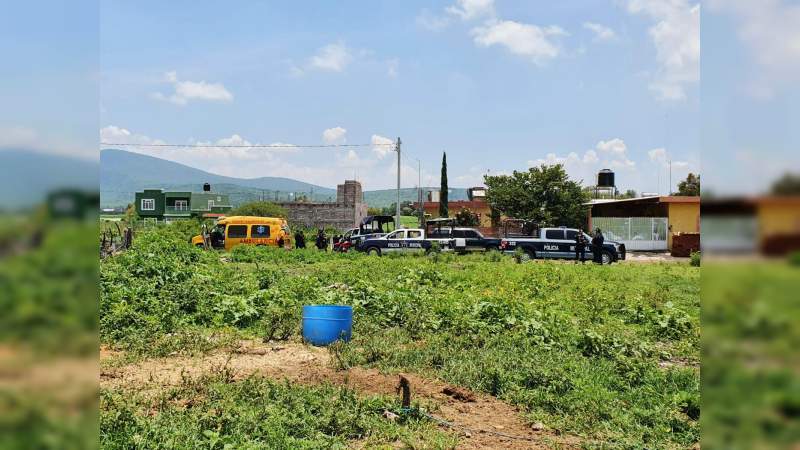 Hallan ejecutado a "La Zarigüeya" en un potrero de la rinconada, municipio de Zamora 