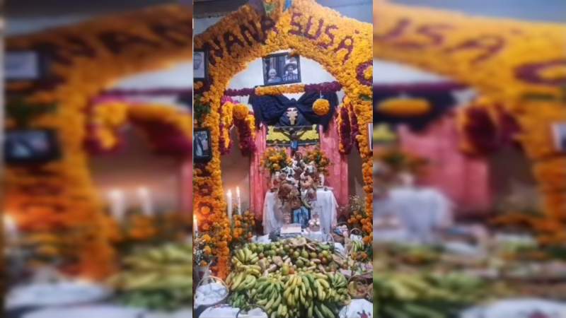 Así se festejó el día de muertos en Puácuaro municipio de Michoacán