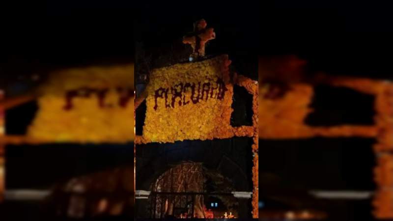 Así se festejó el día de muertos en Puácuaro municipio de Michoacán