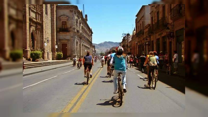 El domingo, la Ciclovía regresa a la av. Madero en Morelia 