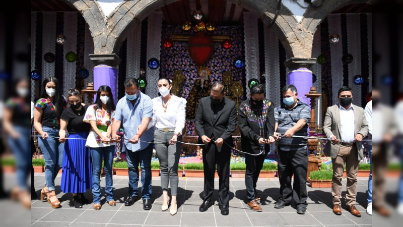 Con inauguración del Altar de Dolores, inicia Pátzcuaro actividades de Semana Santa: Julio Arreola 