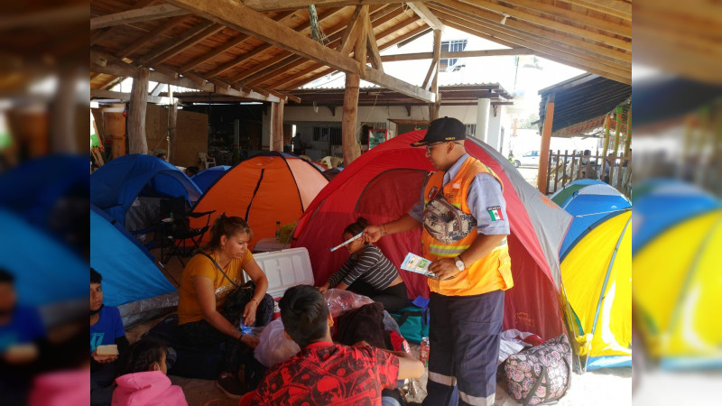 Atiende PC Michoacán sucesos durante este fin de semana