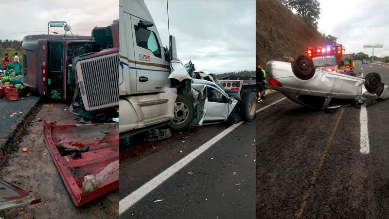 Se Registran 3 Aparatosos Accidentes En La Siglo Xxi En Michoacán Este