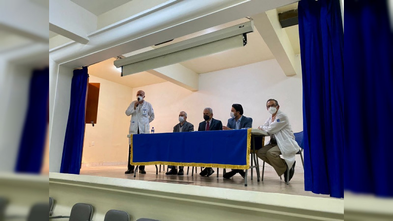 Entrega Coepris licencia sanitaria al Hospital de Nuestra Señora de la Salud en Morelia