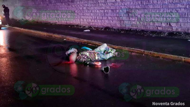 Asesinan a tiros a un joven en la Avenida del Vergel en Zamora, Michoacán 