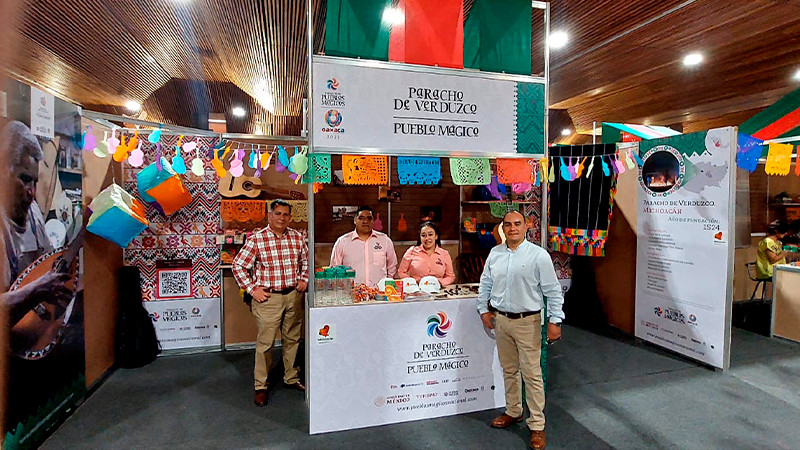 Presente Michoacán en el Tianguis de Pueblos Mágicos en Oaxaca 