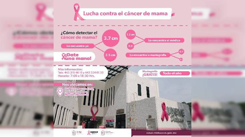 En Octubre Invita La Secretaría De Salud De Michoacán A Realizarse La Mastografía En La Uneme 6449