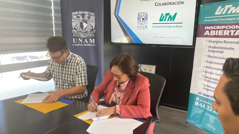 UTM y UNAM campus Morelia firman convenio