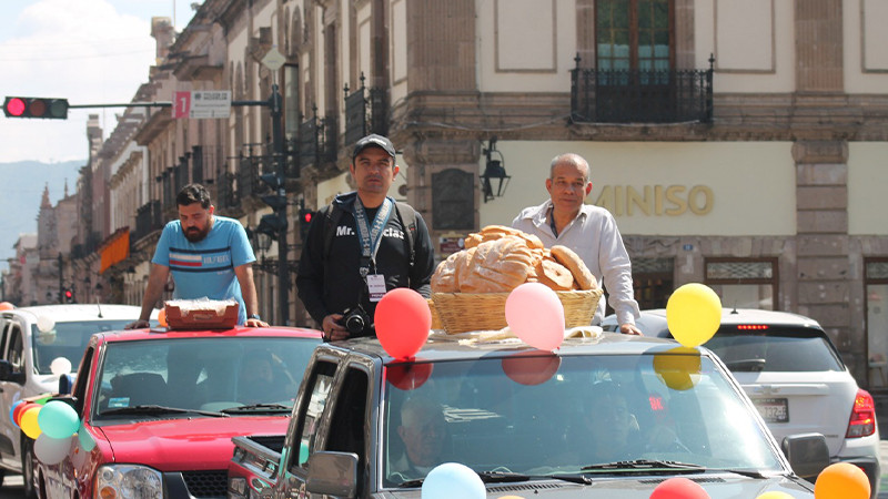 Se lleva a cabo Caravana del Pan en las Calles de Morelia 