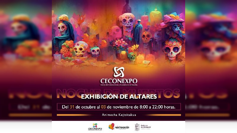   Invita Ceconexpo a visitar el altar monumental de Noche de Muertos 