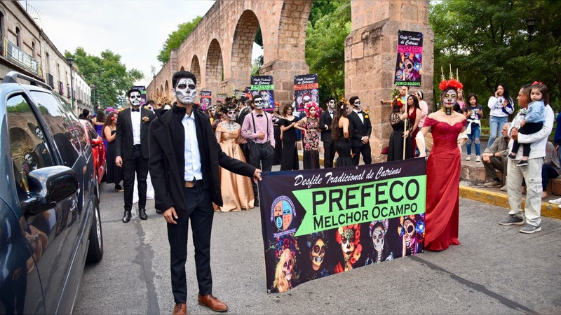 Prefeco, fundadora del Desfile de Catrinas y Catrines en Morelia; 12 años de tradición