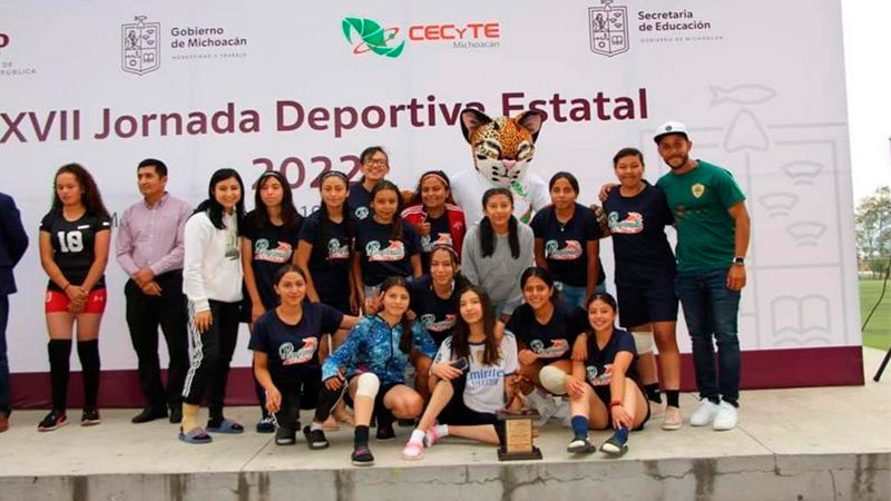 Estudiantes del Cecytem participan en el Encuentro Nacional Deportivo de los Cecytes 