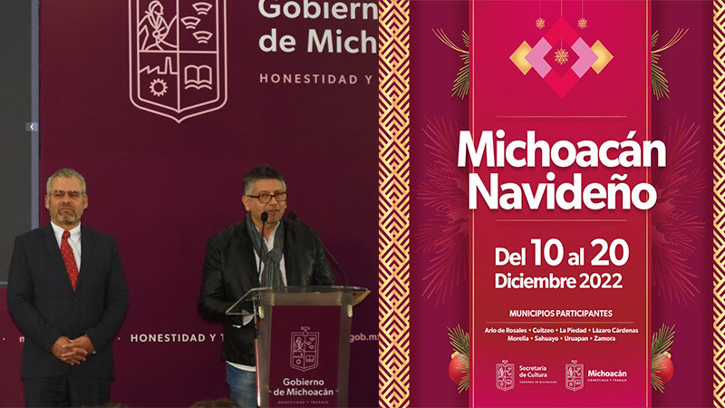 Secum da a conocer programación del Festival Michoacán Navideño 2022 