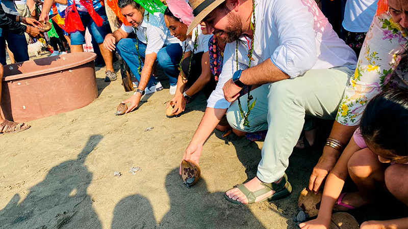 En las playas michoacanas, el Tortufest 2022