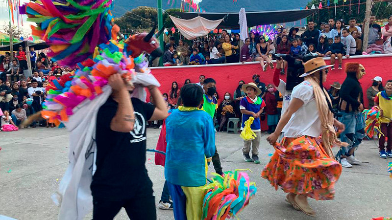 Carnaval del Torito 2023 en Ziráhuato, municipio de Zitácuaro