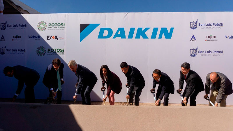 Colocan primera piedra de nueva planta de Daikin Manufacturing México en San Luis Potosí 