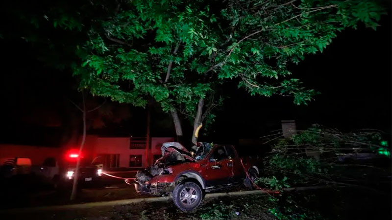 Un hombre choca con un árbol y fallece, en Guadalajara 