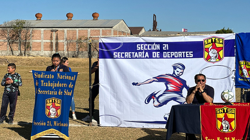 Arranca exitosamente el Torneo de Fútbol 7 Femenil y Varonil "El fútbol nos une", organizado por la Sección 21 