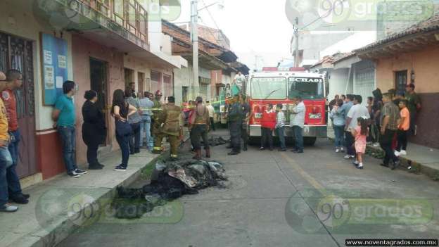 Incendio en Purépero, Michoacán, deja daños materiales - Foto 0 