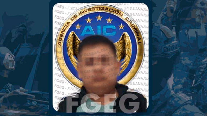 Agencia de Investigación Criminal de Guanajuato captura a líder delincuencial 