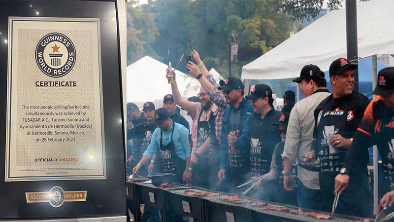 Hermosillo gana Récord Guinness por la carne asada más grande del mundo 