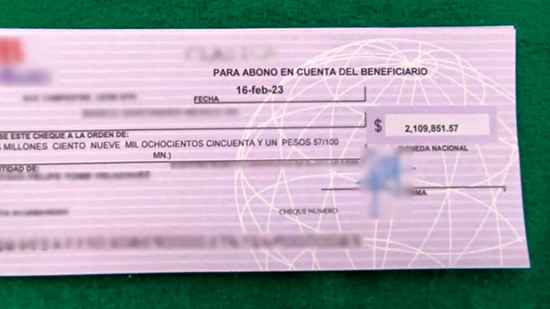 Aseguran cheques por más de 2 millones de pesos en EdoMex; no comprobaron su procedencia 