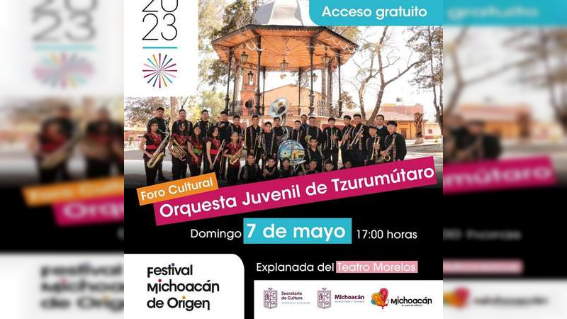 Talento de la Orquesta Juvenil de Tzurumútaro llegará al Festival Michoacán de Origen 