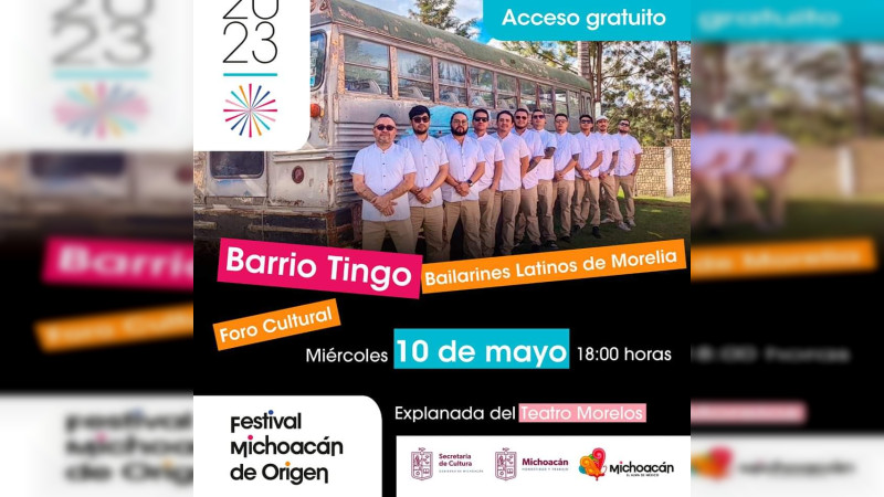 Este 10 de mayo llegará la gozadera con Barrio Tingo al Festival Michoacán de Origen  