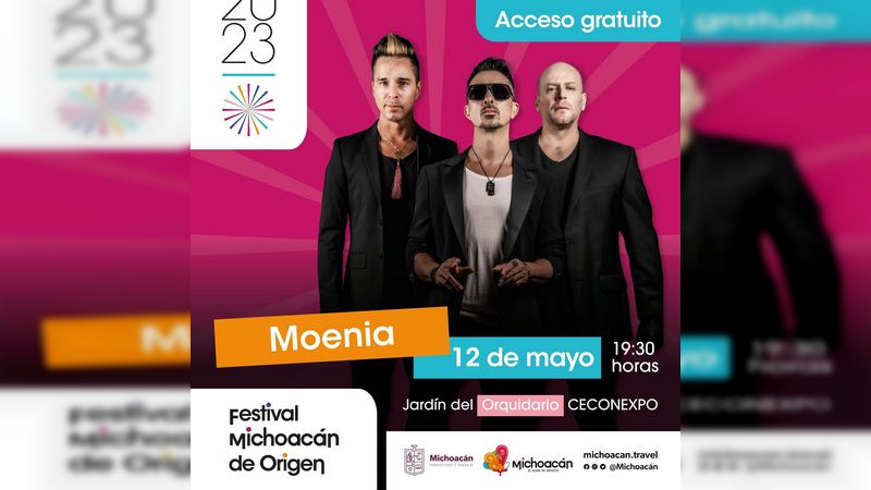 Moenia se presenta el día de hoy en el Festival Michoacán de Origen 