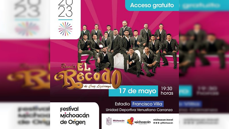 Cupo de hasta 15 mil personas para concierto de Banda El Recodo en el FMO, anuncia Monroy