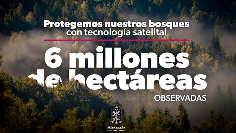 Michoacán pone en marcha el sistema de vigilancia satelital para la protección forestal 