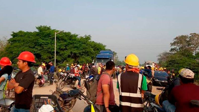 No hay acuerdo entre obreros y empresa china que trabaja en el Tren Maya en Tabasco 