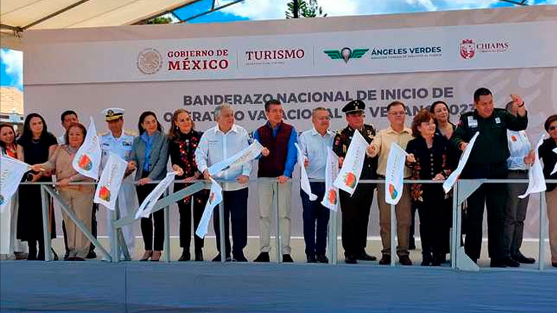 Inicia Operativo Vacacional Verano 2023 con banderazo nacional en San Cristóbal de las Casas, Chiapas 