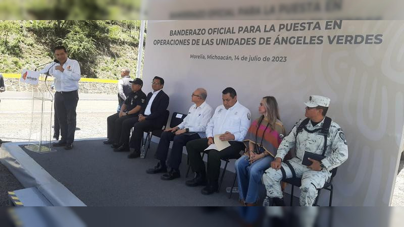 Listas, unidades de Ángeles Verdes para auxiliar a turistas en Michoacán 