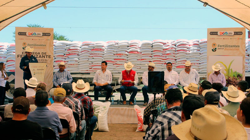 Avanza Agricultura en entrega de fertilizante gratuito en Durango 