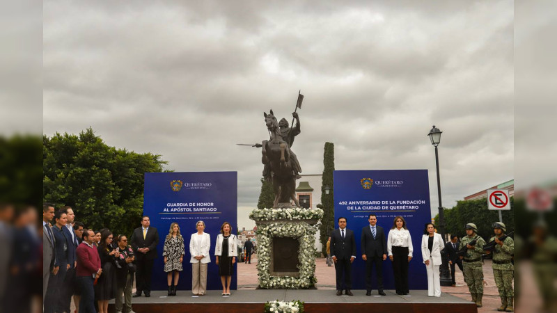 Rinden Homenaje al Apóstol Santiago, en Querétaro