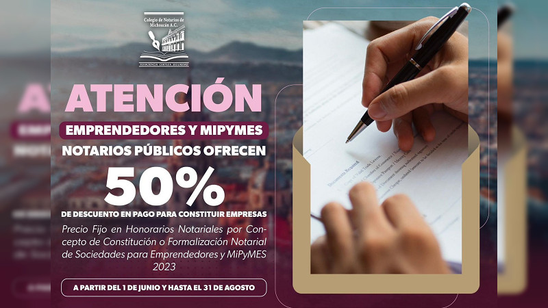 Sedeco invita a acceder al 50% de descuento para constituirse como persona moral 