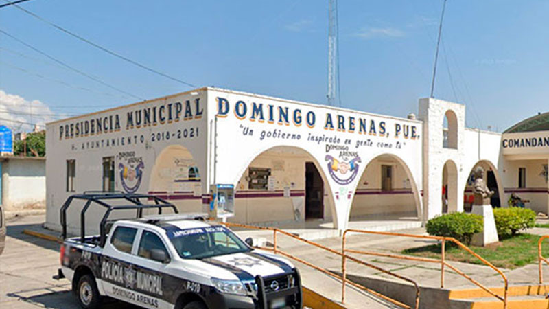 Rafaguean presidencia municipal de Domingo Arenas, Puebla 