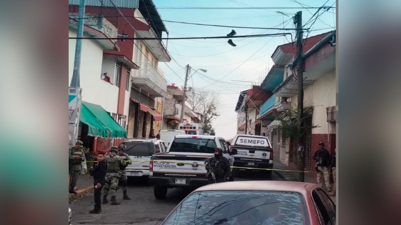 Pierden la vida 2 hombres, tras ataque armado, en Uruapan, Michoacán 