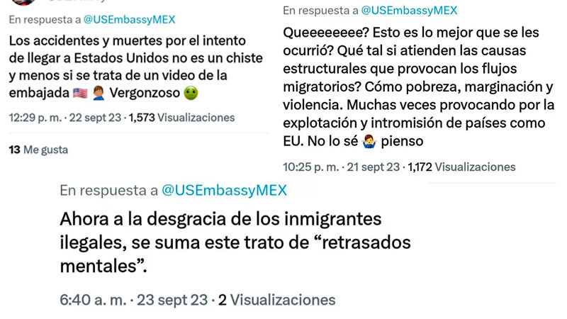 Embajada de EU en México recibe críticas por video de Kiko contra la migración