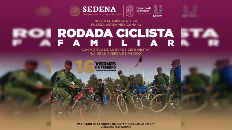 Invita Nacho Campos a Rodada Ciclista Familiar en Uruapan 