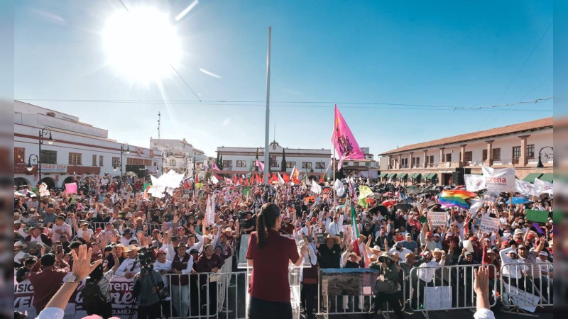 Claudia Sheinbaum apuesta por la justicia electa por y para el pueblo desde Atlacomulco, Edomex